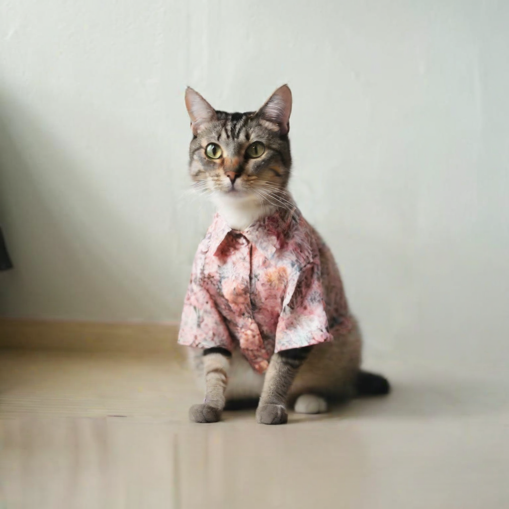 chibi.jpeg_Image of a cat wearing a floral shirt.png