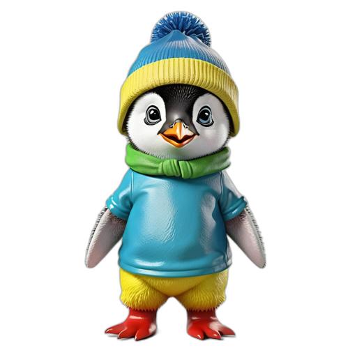 a_baby_penguin_wearing_a_blue_hat.jpg