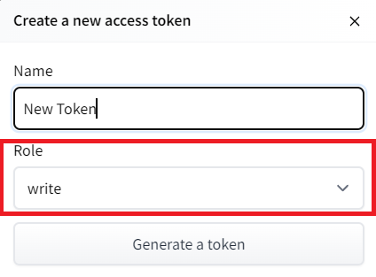 Create HF Token