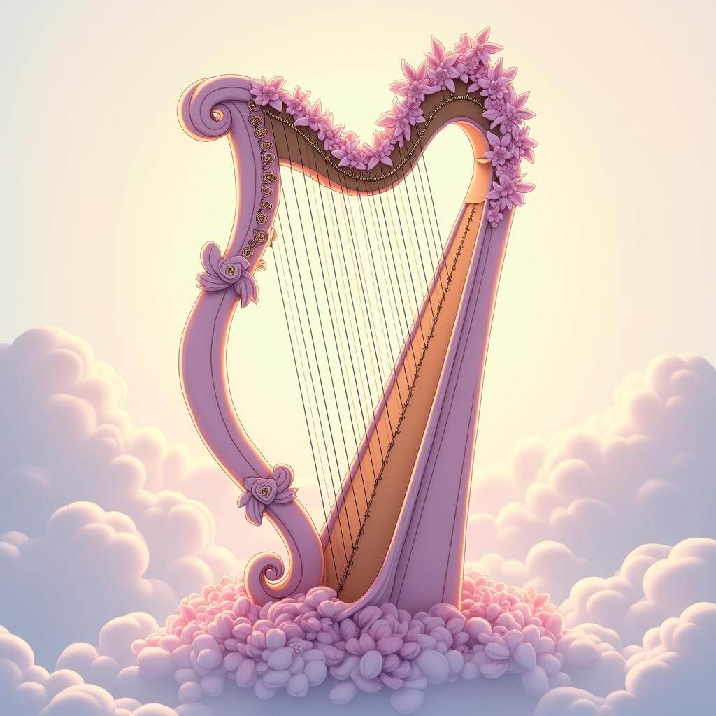 Stylized Harp Image