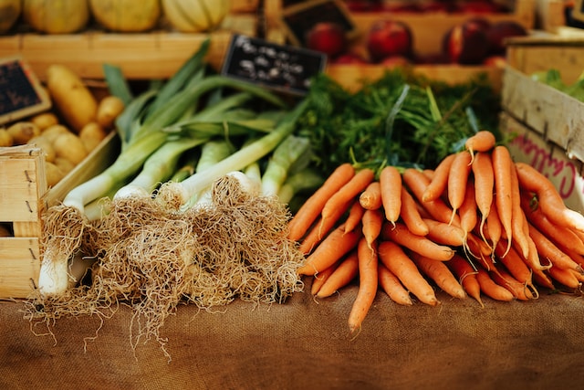 Image of a vegetable stand