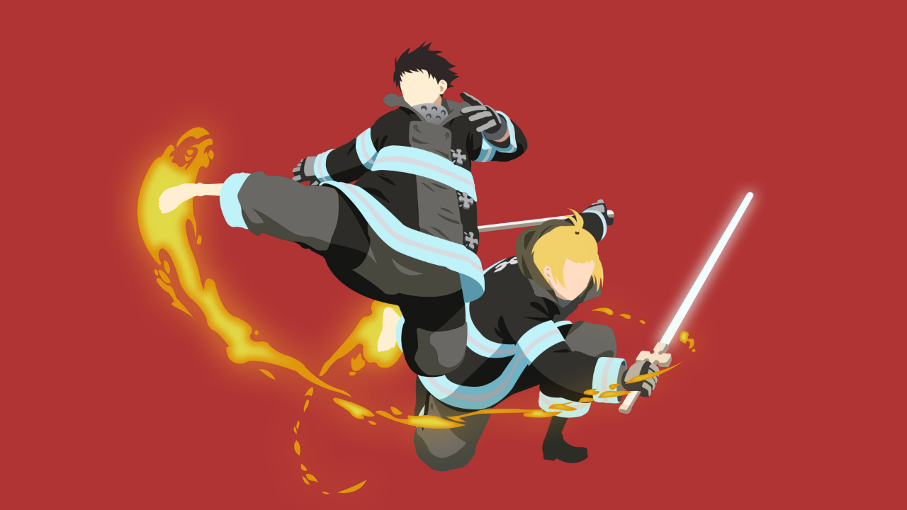 Fire Force Anime Minimalist Shinra Arthur .jpg