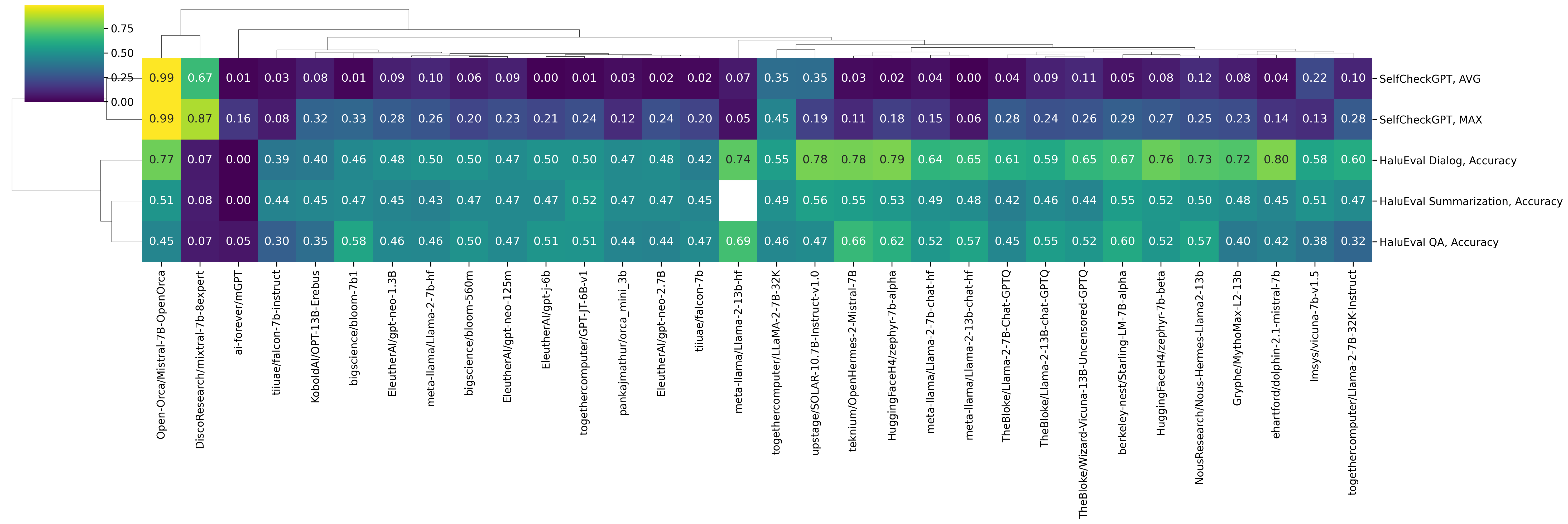 Clustermap Hallucination Detection